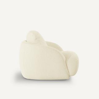 AM.PM Fauteuil boule tissu bouclette  