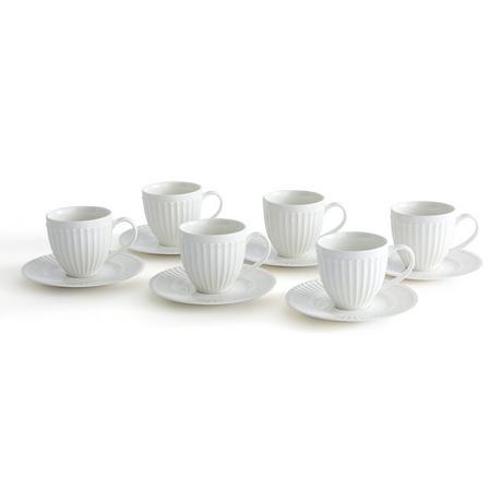 La Redoute Intérieurs Lot de 6 tasses à thé et sous-tasses  