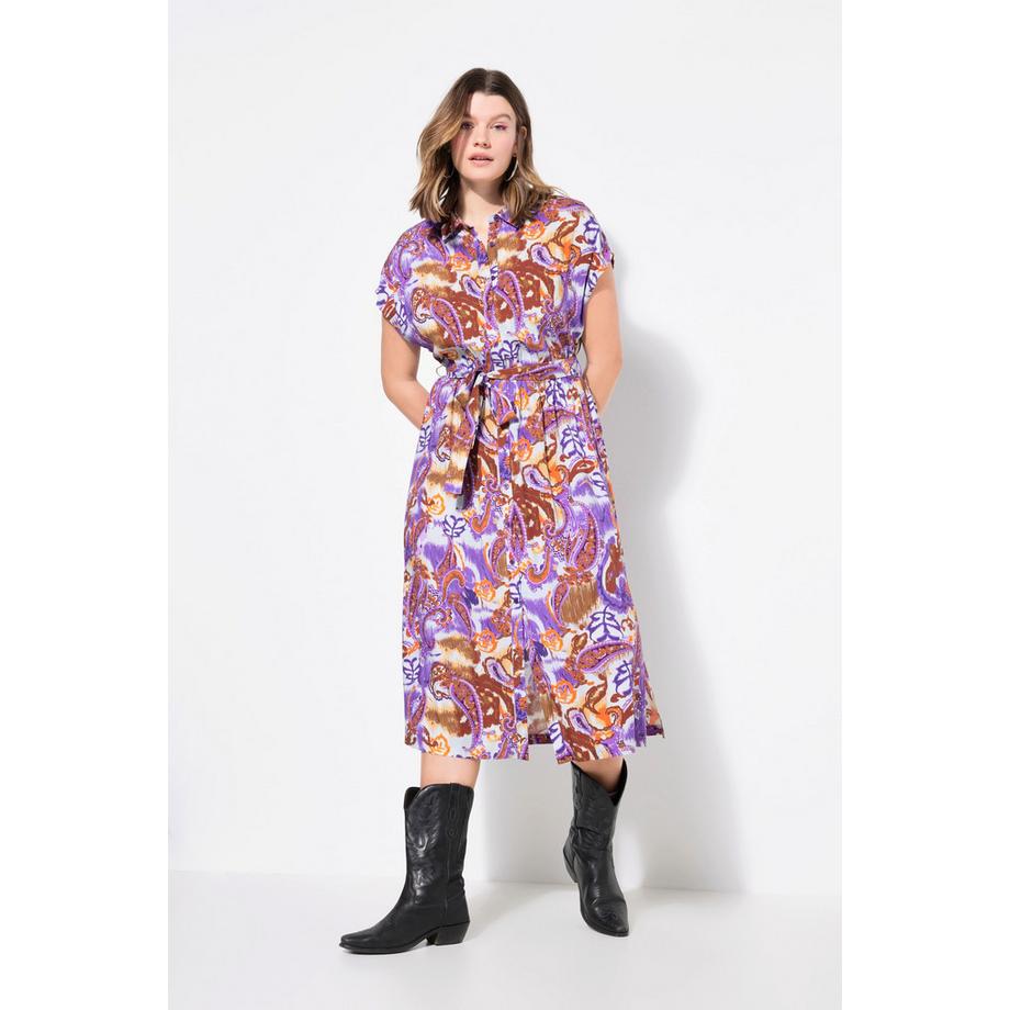 Studio Untold Robe Maxi Oversize Imprimé Cachemire  