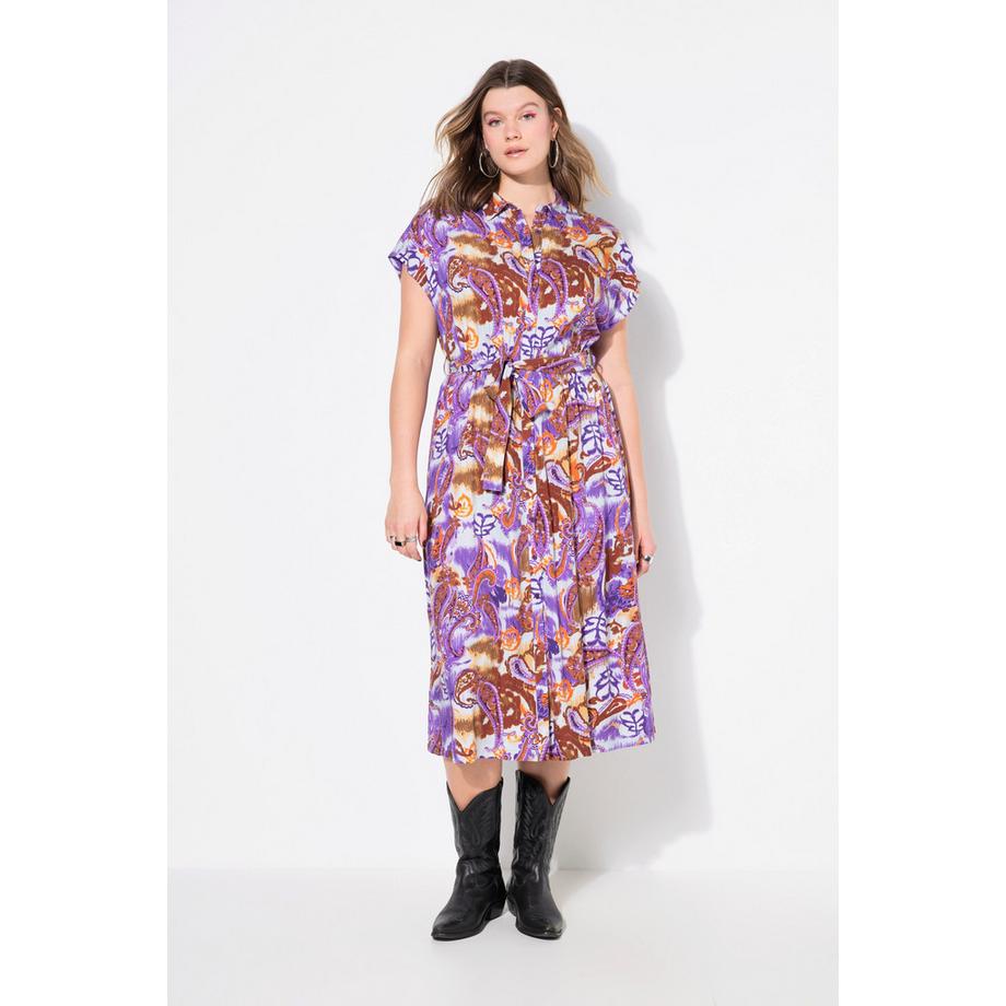 Studio Untold Robe Maxi Oversize Imprimé Cachemire  