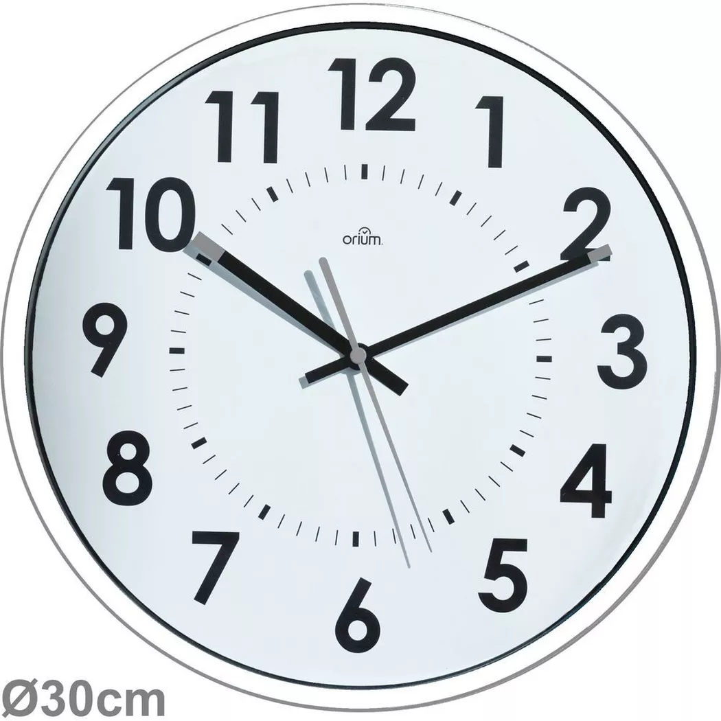 CEP Orium by Cep Silent Quartz Wall Clock 300mm White - 2112470021