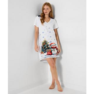Joe Browns Chemise de Nuit Festive en Jersey Bonhomme de Neige  