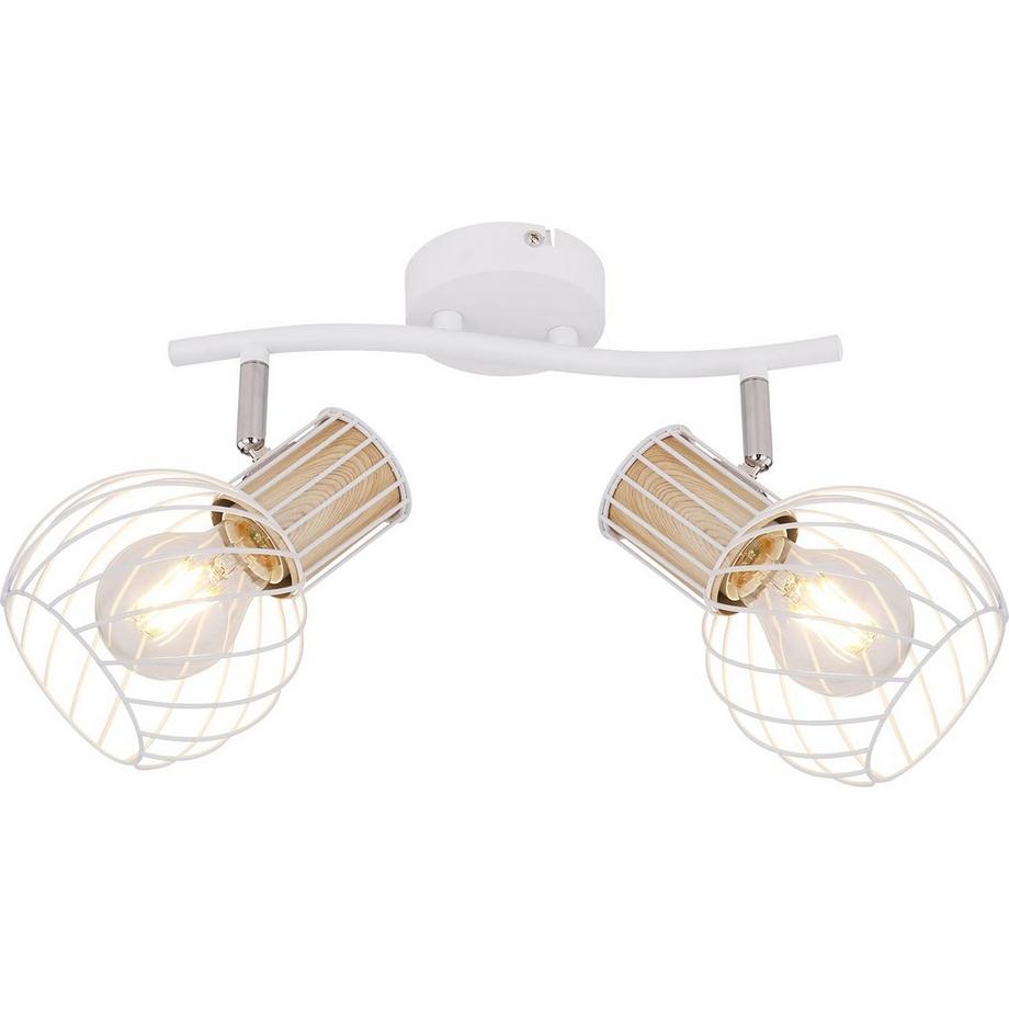 mutoni Spot Luise métal blanc 2xE27  