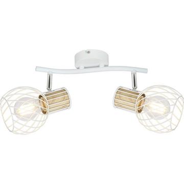 Spot Luise métal blanc 2xE27