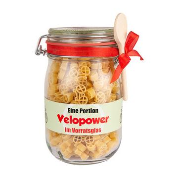 Velopower Pasta im Vorratsglas
