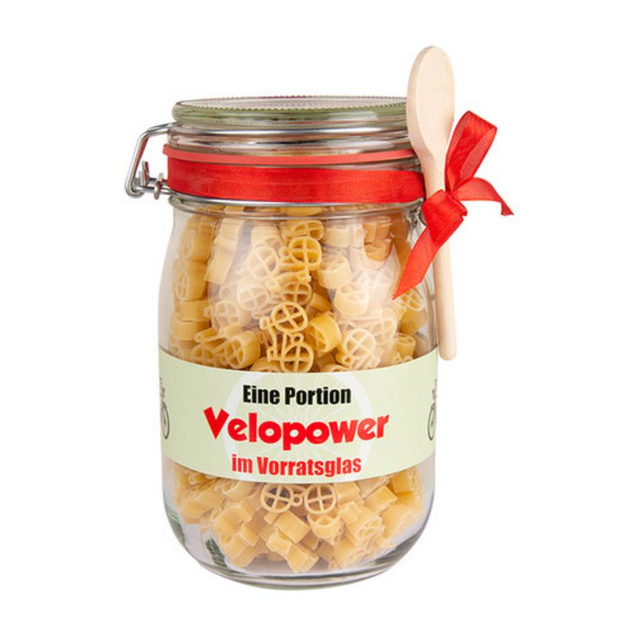 Velopower Pasta im Vorratsglas