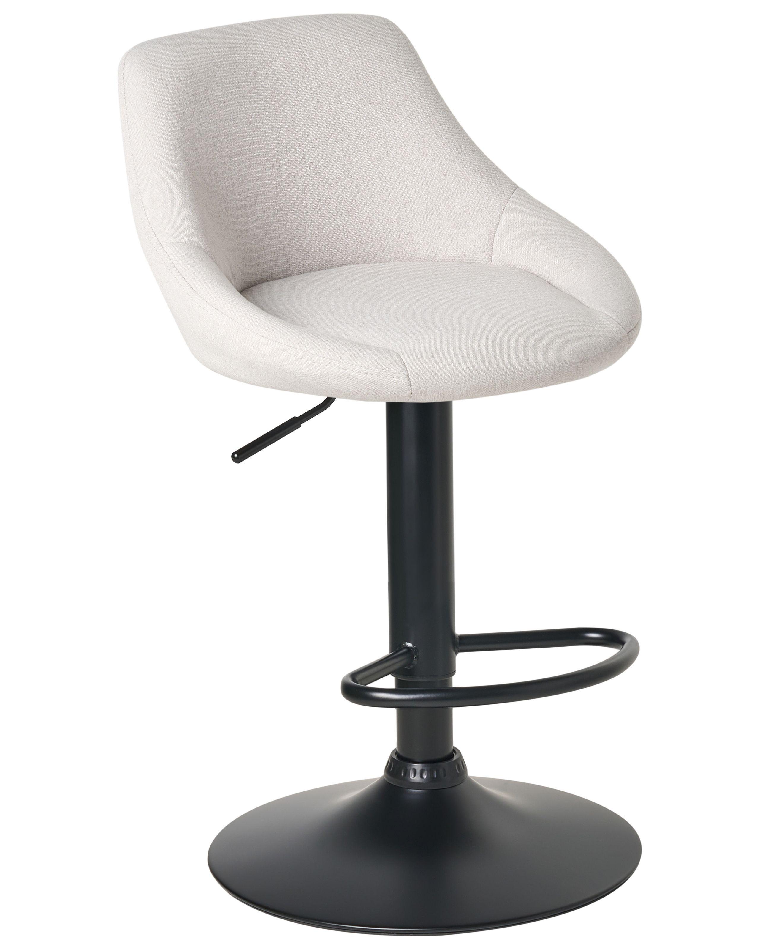 Beliani Lot de 2 tabourets de bar en Tissu Moderne MEDULIN  