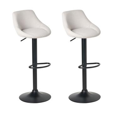 Lot de 2 tabourets de bar en Tissu Moderne MEDULIN