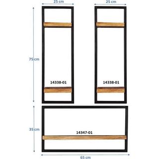 mutoni Mensola Melbourne naturale 60x25x115 (3 pezzi)  