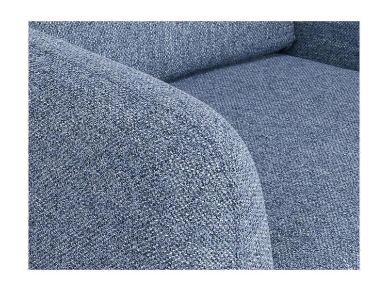 Vente-unique Fauteuil en tissu MAGELAN - Bleu clair  