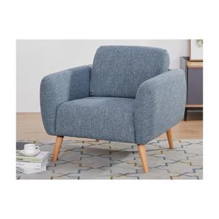 Vente-unique Fauteuil en tissu MAGELAN - Bleu clair  