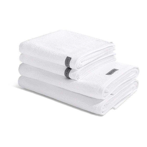 Ross Selection - coton bio set de serviettes 4 pièces  