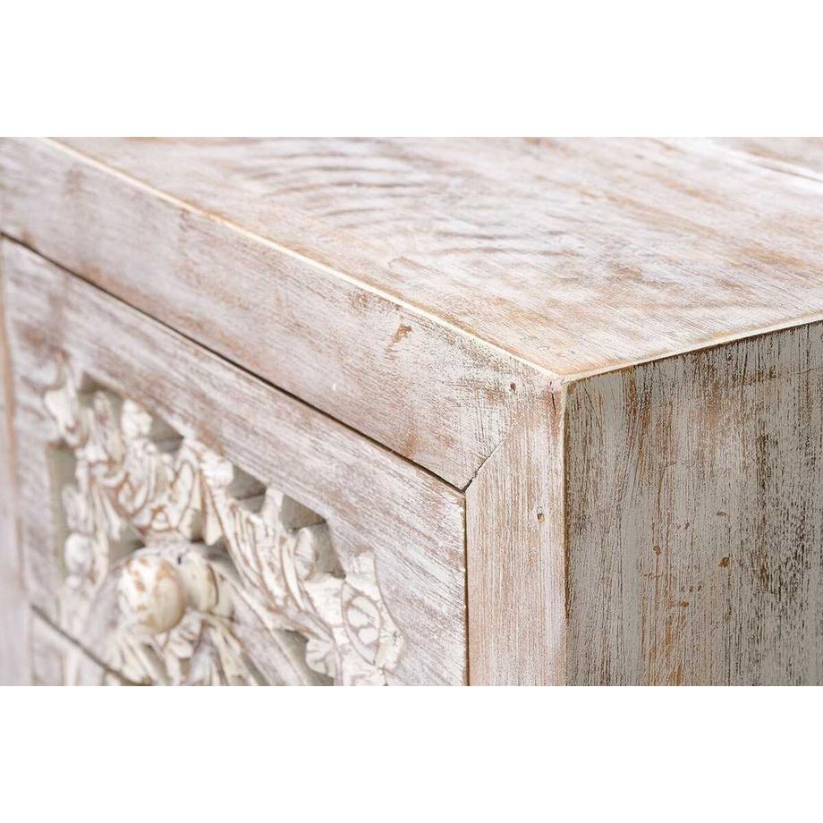 mutoni Hochkommode Mykonos Mango vintage weiss 45x106  