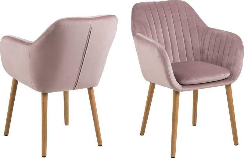 Image of Armlehnstuhl Milano Eiche dusty rose Armlehnstuhl Milano Eiche dusty rose