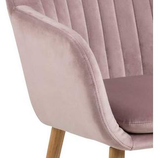 mutoni Armlehnstuhl Milano Eiche dusty rose  