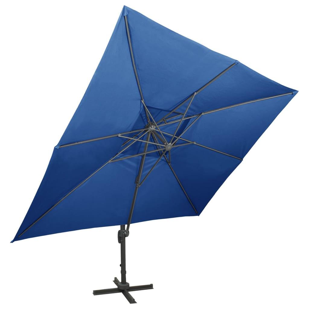 VidaXL Parasol de jardin en porte-à-faux  