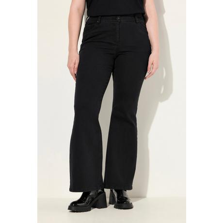 Ulla Popken  Bootcut-Jeans Marie, gerades Bein, ausgestellter Saum 