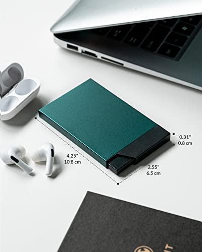 Only-bags.store Metall RFID NFC Schutz Slim Automatisches Pop Up Kartenetui  