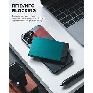 Only-bags.store Metall RFID NFC Schutz Slim Automatisches Pop Up Kartenetui  