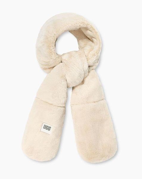 UGG  OBLONG FAUX FUR SCARF-0 