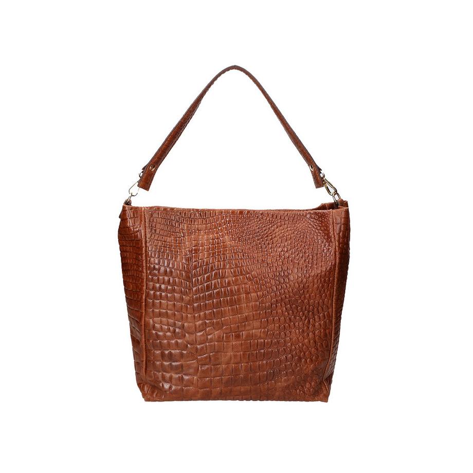 Gave Lux Schultertasche mit Krokodilprägung  