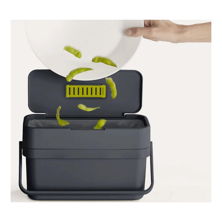 Joseph Joseph Compo 4l, Kompostbehälter, Graphit, 18x29.6, 12.9cm  