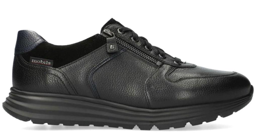 Image of Brayan - Leder Sneaker Herren Schwarz 46.5