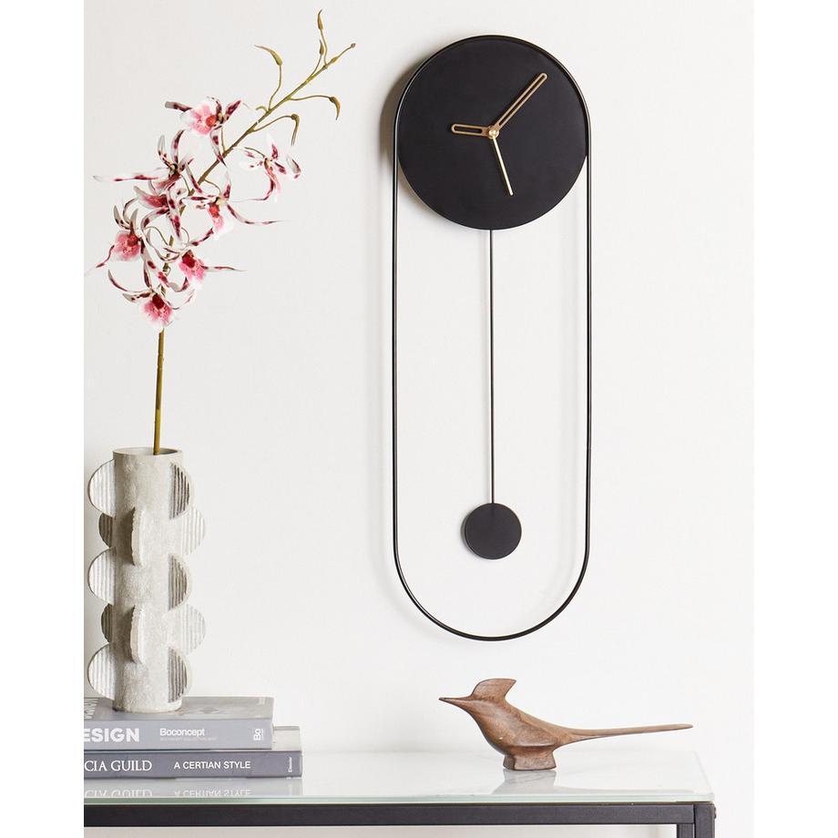 Beliani Orologio a pendolo en Acciaio Moderno SALVAN  