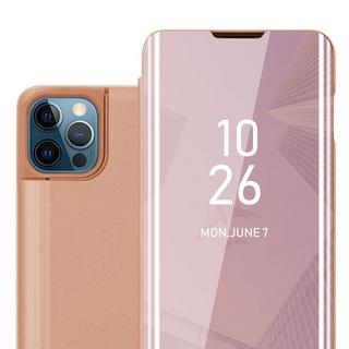 Cadorabo  Housse compatible avec Apple iPhone 13 PRO - Clear View étui de protection miroir avec fonction de support Protection à 360 degrés 