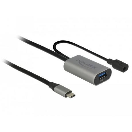 DeLock  85391 cavo USB 5 m USB 3.2 Gen 1 (3.1 Gen 1) USB A USB C Nero, Grigio 