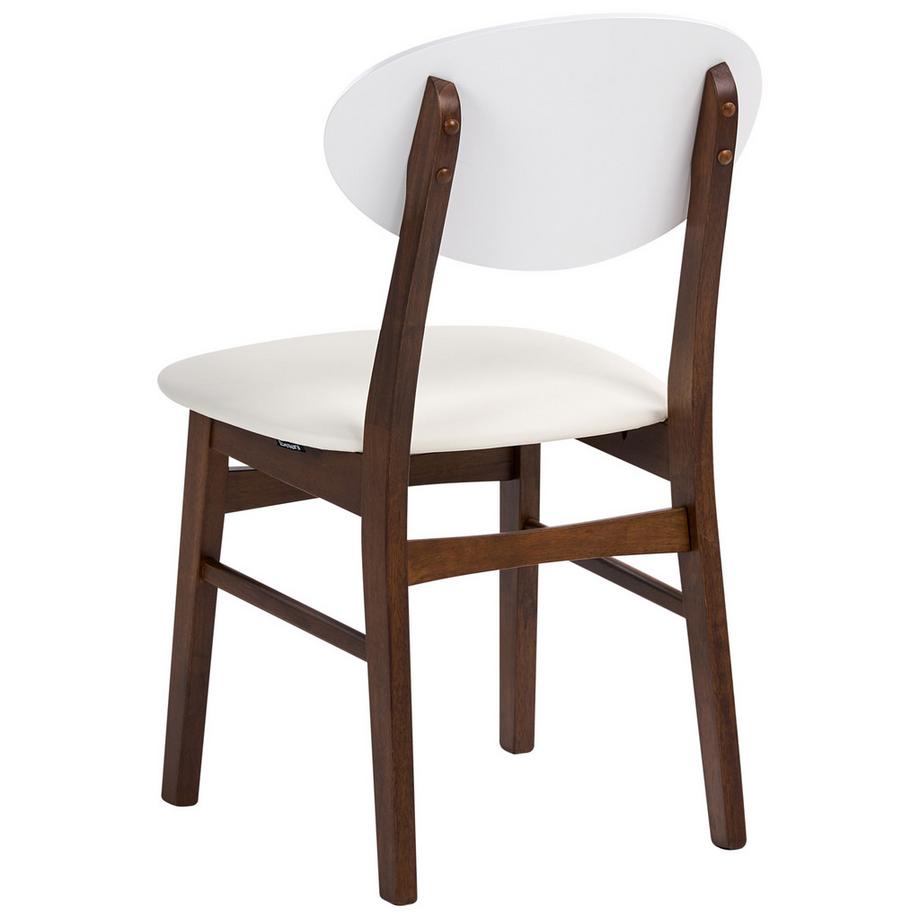 Beliani Lot de 2 chaises de salle à manger en Bois d'hévéa  AMERY  