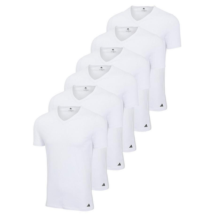 T-Shirt  6er Pack Figurbetont-V-Neck Shirt, Active Core Cotton 6PK