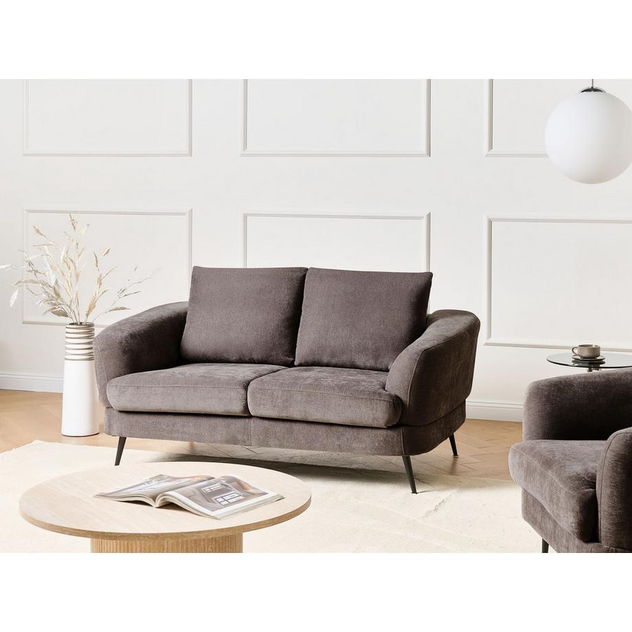 Beliani Canapé 2 places en Tissu chenille  KJAER  