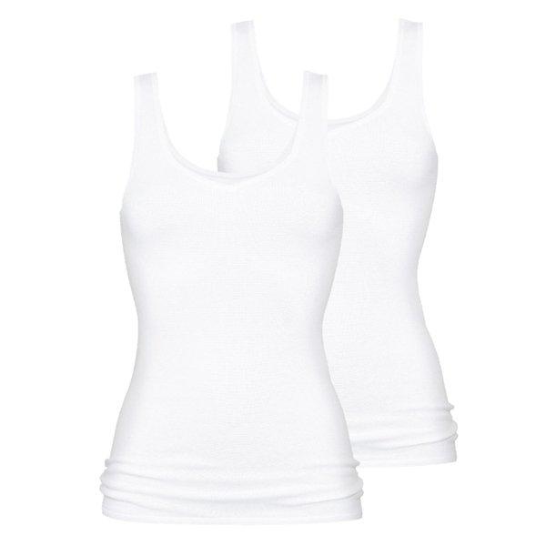 Image of 2er Pack 2000 - Unterhemd Tanktop Damen Weiss XXL