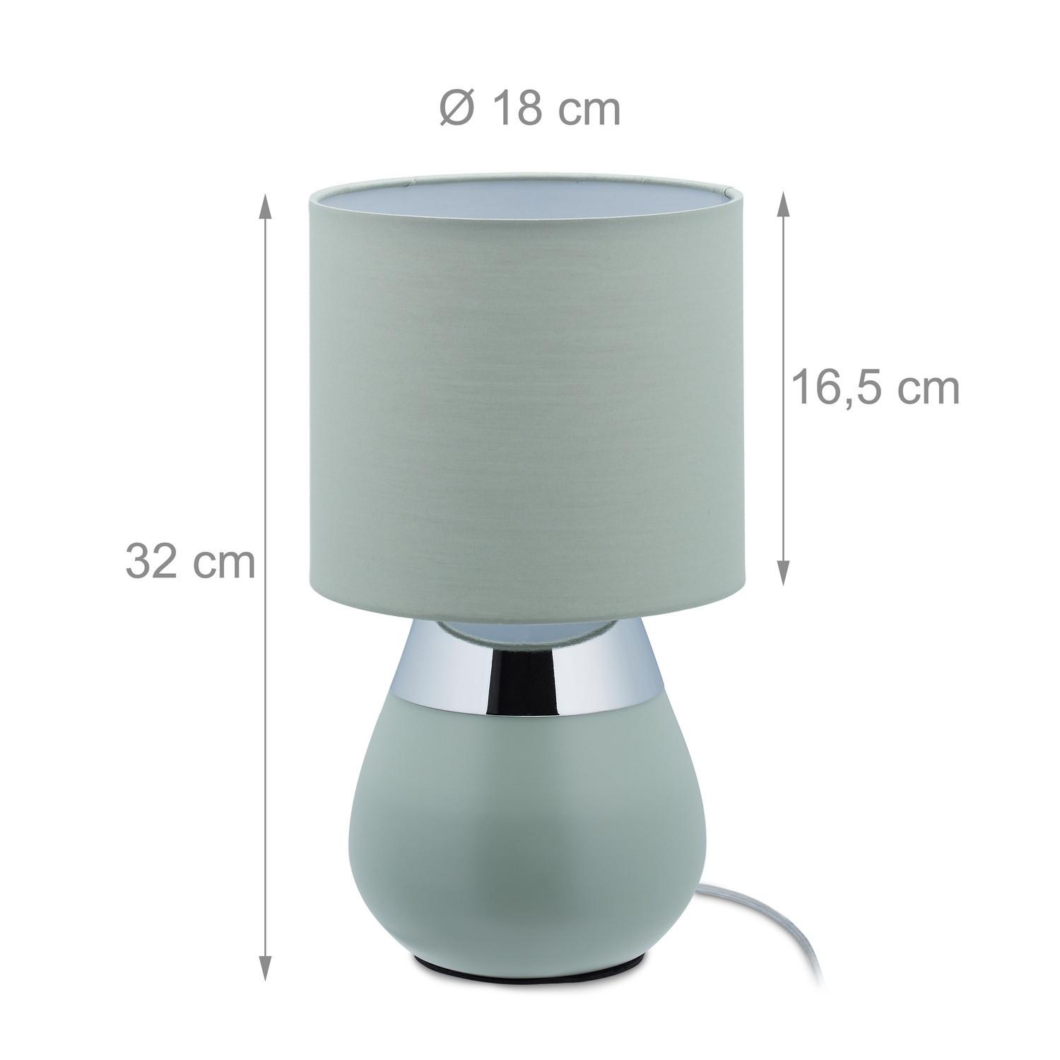 B2X Lampe de chevet avec fonction tactile verte  