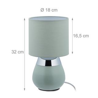 B2X Lampe de chevet avec fonction tactile verte  