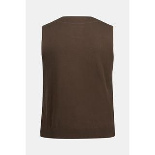 JP1880 Gilet in tweed tradizionale misto lana motivo sale e pepe schiena in maglia  