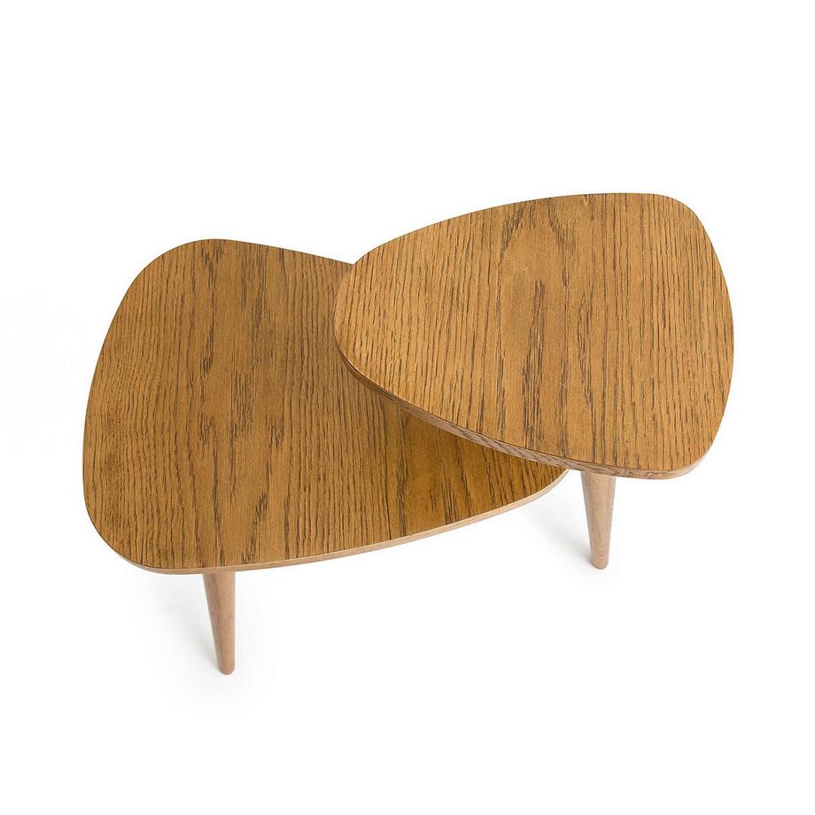 La Redoute Intérieurs Bout de canapé vintage double plateau  