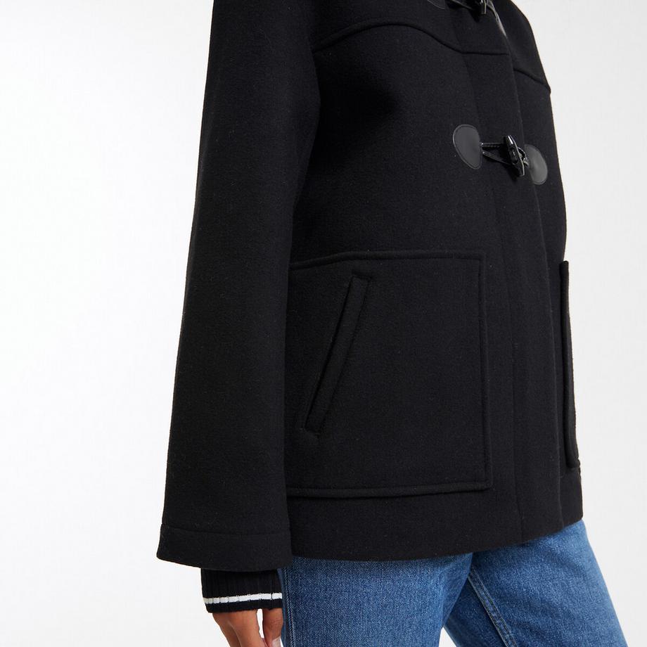 La Redoute Collections Dufflecoat Stil Winterjacke mit Kapuze  