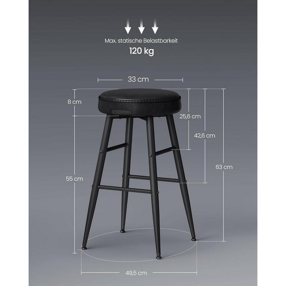 Songmics Barhocker 2er Set  