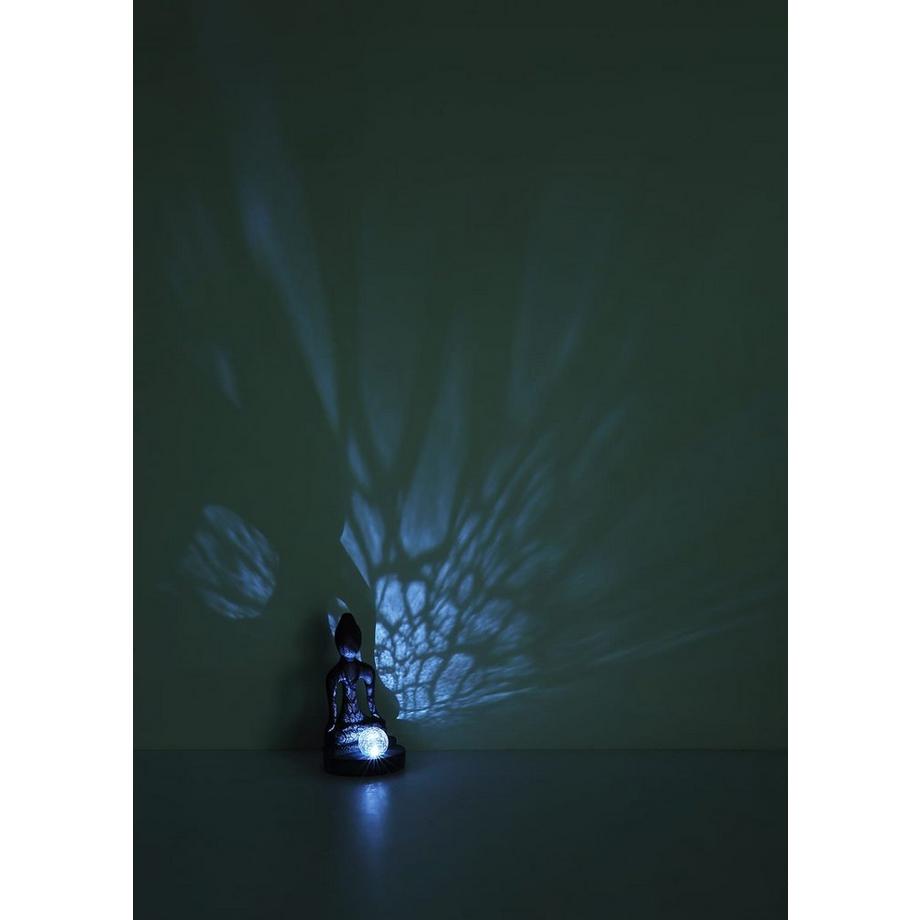 mutoni Solarleuchte Kunststoff bronzefarben LED  