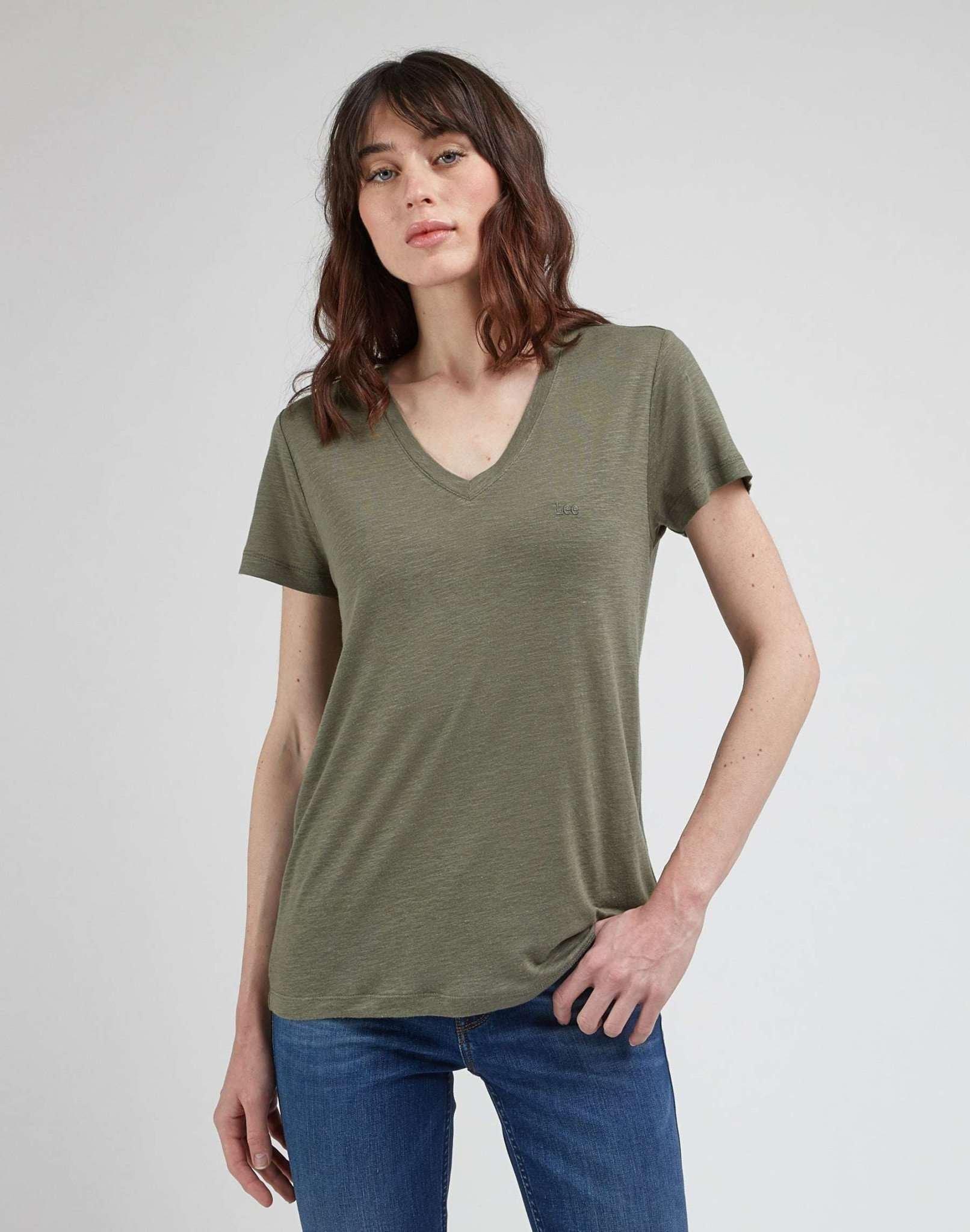 Lee  T-Shirts V Neck Tee 