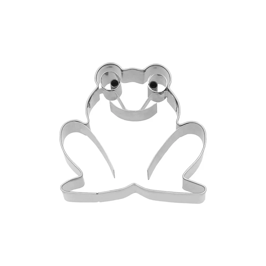 BIRKMANN - B198197 Ausstechform “Frosch” Edelstahl 6 cm, One Size