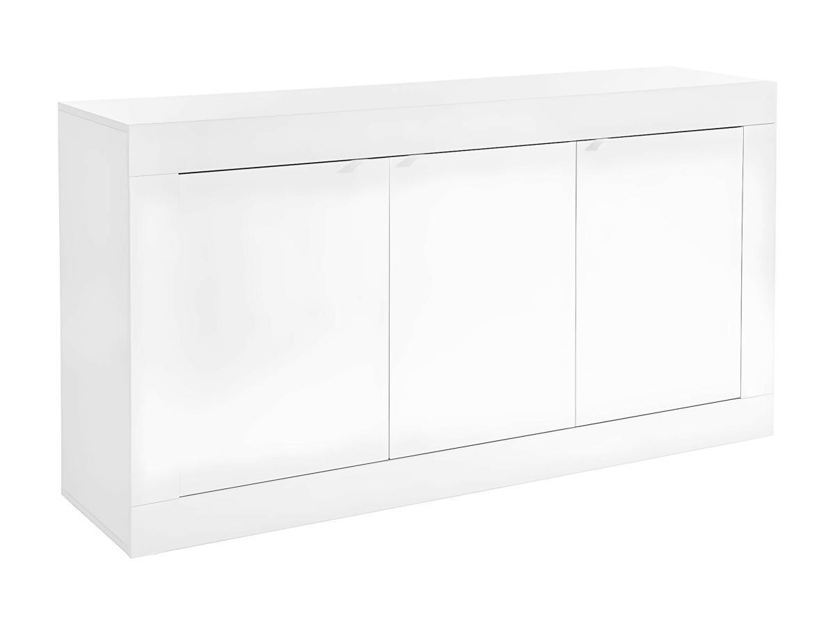 Vente-unique Credenza COMETE 3 ante Bianco laccato  