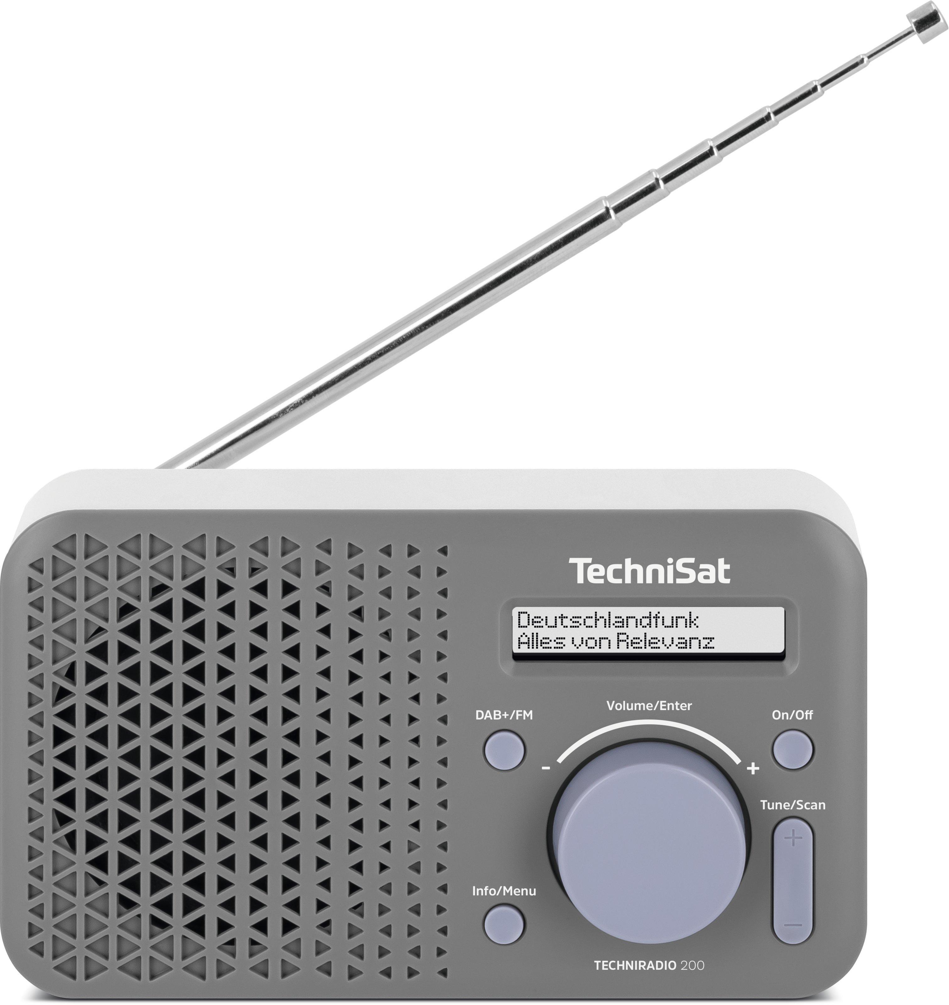 TechniSat  TechniSat Techniradio 200 Portatile Analogico e digitale Grigio, Bianco 