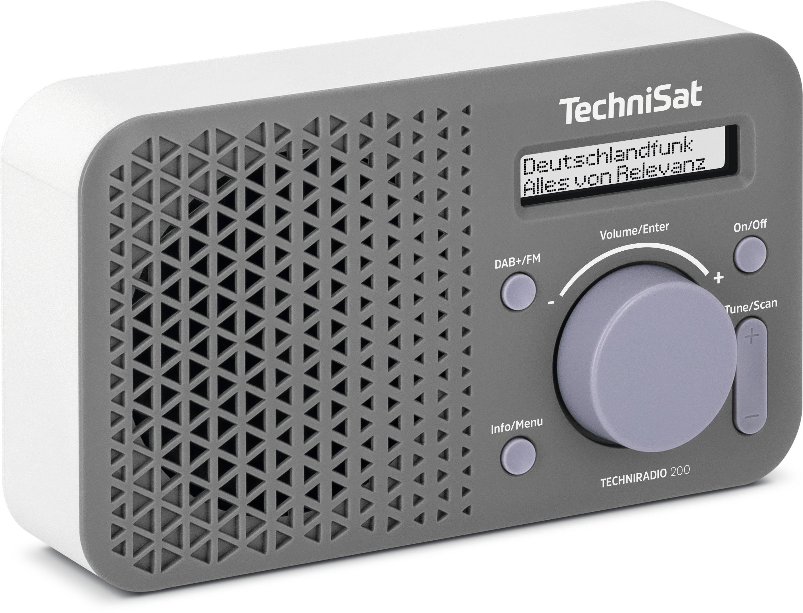 TechniSat  TechniSat Techniradio 200 Portatile Analogico e digitale Grigio, Bianco 