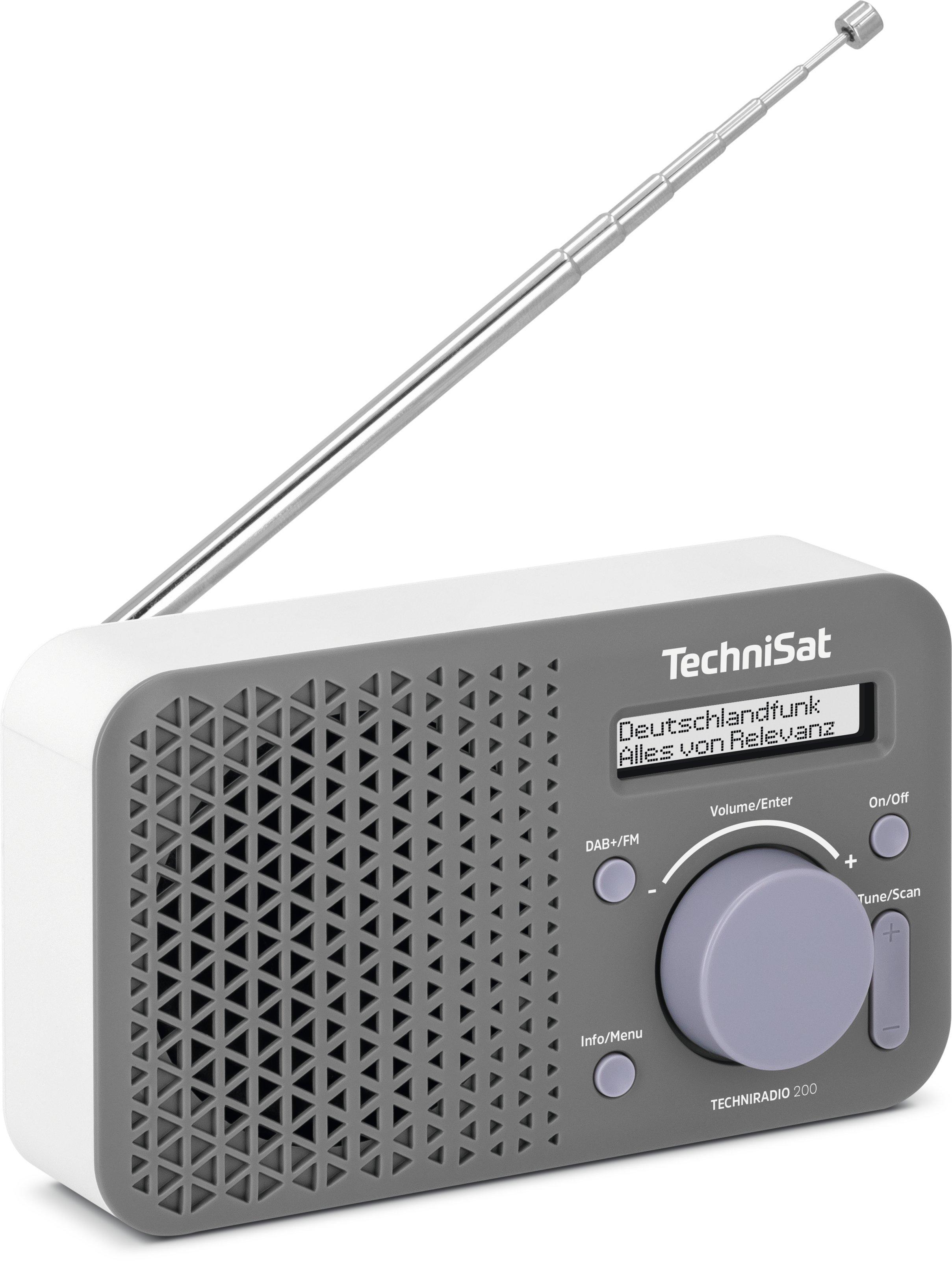 TechniSat  TechniSat Techniradio 200 Tragbar Analog & Digital Grau, Weiß 