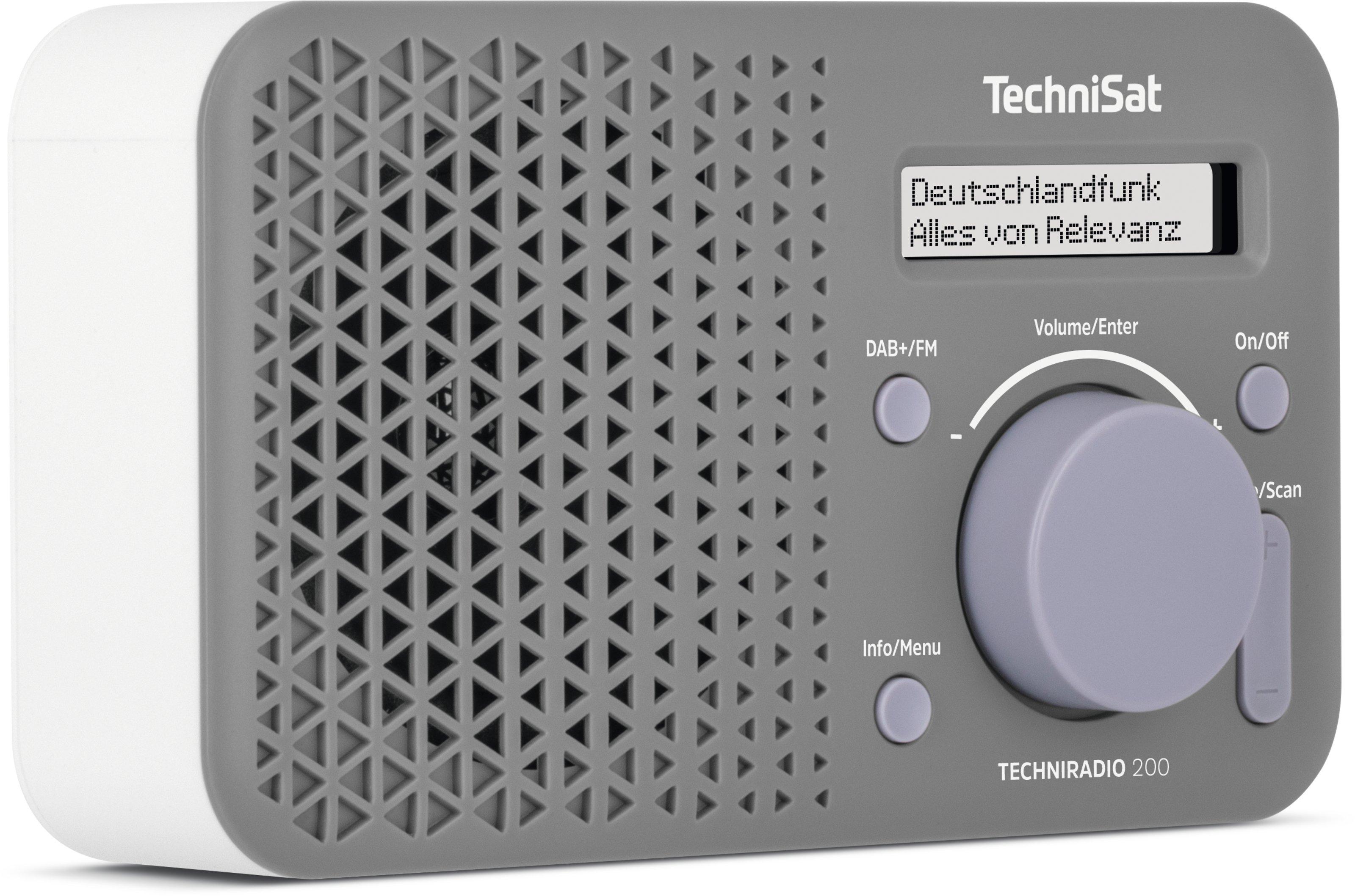 TechniSat  TechniSat Techniradio 200 Tragbar Analog & Digital Grau, Weiß 