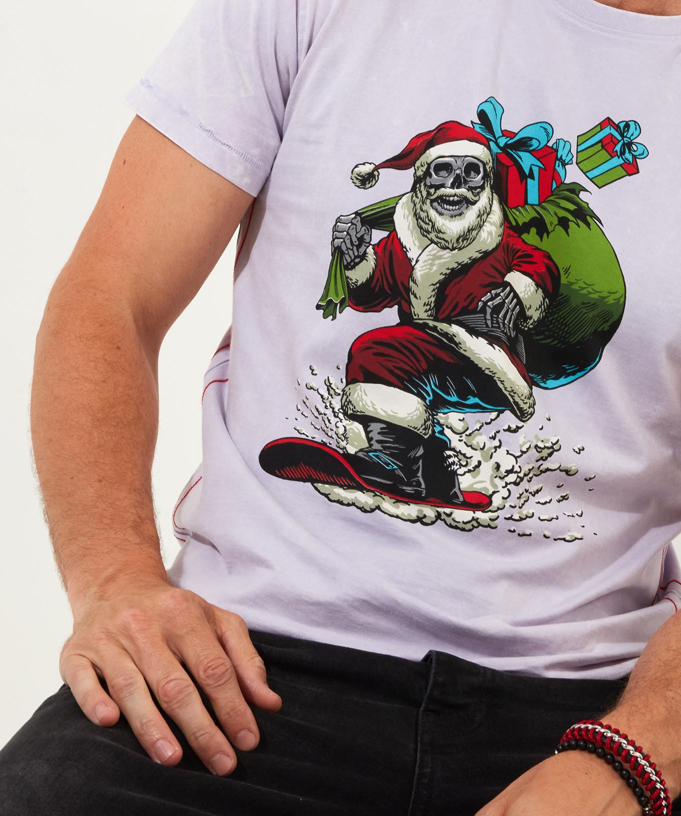 Joe Browns  Neuartiges Snowboarding Santa Tee 