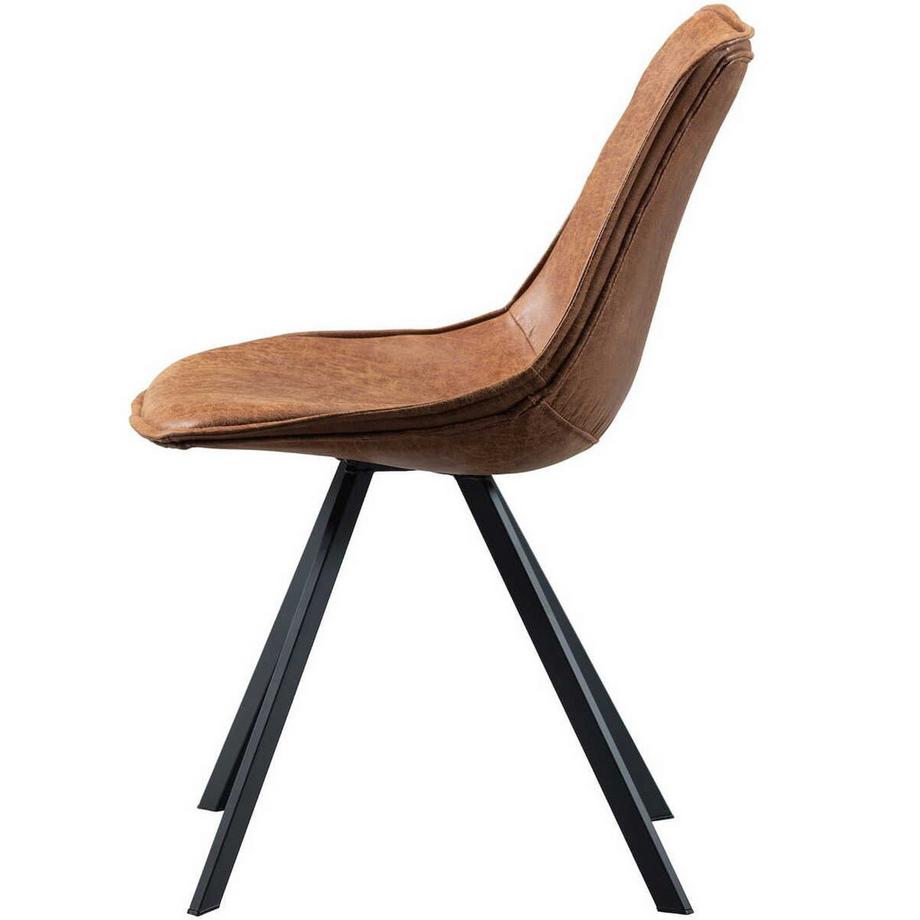 mutoni Chaise Swen cognac (lot de 2)  